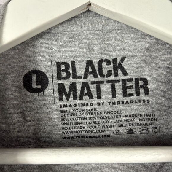 Sell Your Soul Economics for Children Black Matter Graphic T Shirt Size Large - Picture 4 of 5